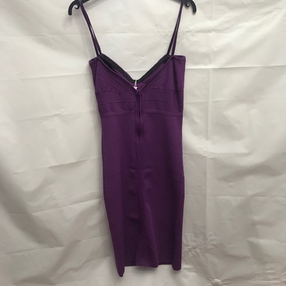 La Cite purple bandage strapless summer dress - Picture 2 of 3